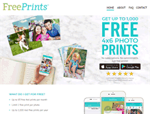 Tablet Screenshot of freeprintsapp.com